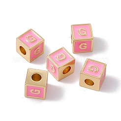 Стойки покрытие латунь эмаль бисер&nbsp;KK-B060-04G-05G