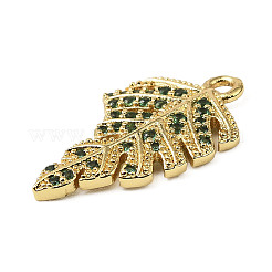 Латунные микро проложить кубического циркония подвески&nbsp;LS-KK-G534-01B-G