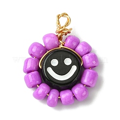 15 шт. подвески из акрилового стекла с бусинами&nbsp;PALLOY-MZ00294