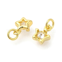 Стойка покрытие латунь микропаве кубический цирконий чамры&nbsp;KK-S396-39G