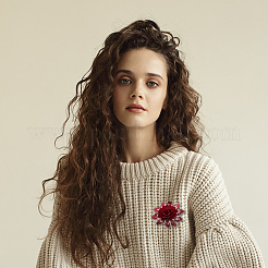 4 шт. 4 цвета 3D цветочный узор полиэстеровая ткань компьютерная вышивка ткань пришивание аппликаций&nbsp;PATC-NB0001-15B