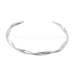 Браслеты-манжеты из нержавеющей стали 304 для женщин&nbsp;BJEW-G776-02P