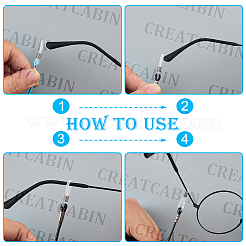 6 шт. 6-х цветные вощеные шнуры для очков&nbsp;AJEW-CN0004-79C