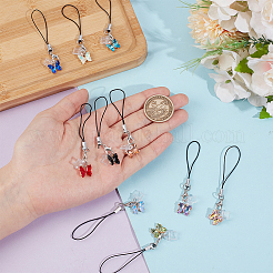 10 шт. ремешки для мобильного телефона из сплава стекла&nbsp;HJEW-OC00121