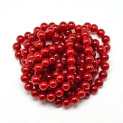 Выпечки окрашенные нити шарик хруст стекла DGLA-Q023-8mm-YS31