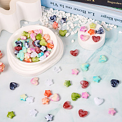 60шт 6 цвета акриловые бусины&nbsp;OACR-TA0003-13