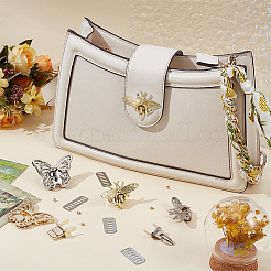 4 шт. 4 стиля цинкового сплава с замком-бабочкой для сумки&nbsp;FIND-NB0006-88