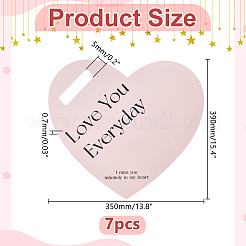 7 шт. бумажные открытки с одним цветком для упаковки на день святого валентина&nbsp;DIY-WR0004-99