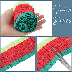 Гирлянда ручной работы из рулона гофрированной бумаги&nbsp;DIY-WH20063-016B