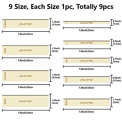 9 шт. 9 стильных деревянных кольца-кольца макраме для изготовления поделок&nbsp;DIY-WH0545-009