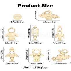 7 стили деревянные ремесленные принадлежности&nbsp;WOOD-CJ0002-29