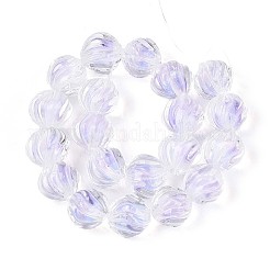 Фактурные внутренние бусины-лэмпворк ручной работы с цветком&nbsp;LAMP-T024-07E