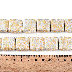 Синтетических нитей бирюзовые бусы&nbsp;TURQ-T004-09A-11