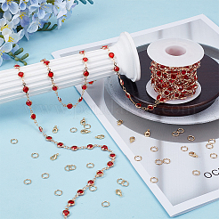 Наборы для самостоятельного изготовления наборов украшений из латуни со стразами&nbsp;DIY-OC0014-15D