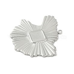 Оправы для подвесок из нержавеющей стали 304 в виде кабошонов&nbsp;LS-STAS-L293-05P