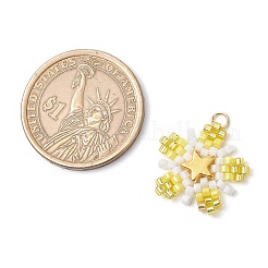 Подвески-звезды из стеклянных бусин&nbsp;PALLOY-MZ00641-02