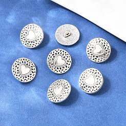 Тибетский стиль кнопки сплава хвостовиком&nbsp;TIBE-Q044-04AS-RS