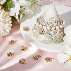 10шт латунные микропаве прозрачные кубические циркониевые подвески&nbsp;ZIRC-BBC0001-87