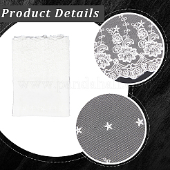 3 ярд полиэфирная вышивка цветок сетчатая ткань&nbsp;DIY-GF0011-37A