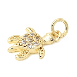 Подвески из латуни с прозрачным фианитом&nbsp;KK-G554-08B-G