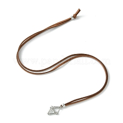 Латунный мешочек в технике макраме&nbsp;NJEW-JN04653-01