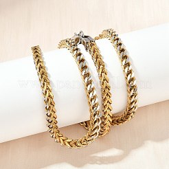 Ожерелья из цепочек из нержавеющей стали 304 толщиной 5 мм для женщин и мужчин&nbsp;NJEW-Z093-04G