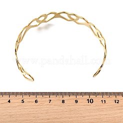 Браслеты-манжеты из нержавеющей стали 304&nbsp;BJEW-S172-01G