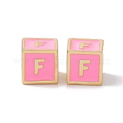 Стойки покрытие латунь эмаль бисер&nbsp;KK-B060-04G-05F