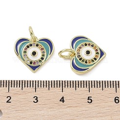 Настоящие 18к позолоченные латунные подвески с микропаве и кубическим цирконием&nbsp;KK-L209-072G-08