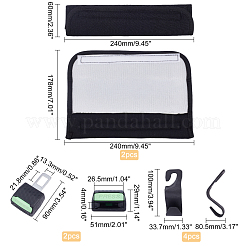 8 шт. 3-х стильная заглушка для ремня безопасности автомобиля из АБС-пластика&nbsp;AJEW-FH0001-84