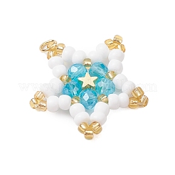 Подвески-звезды из стеклянных бусин&nbsp;PALLOY-MZ00541