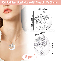 8 шт. подвески из нержавеющей стали 304&nbsp;STAS-BBC0008-64