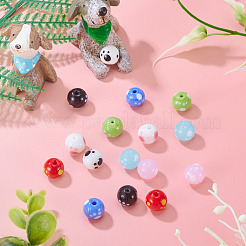 16шт 8 цвета бусины лэмпворк ручной работы&nbsp;LAMP-TA0002-10