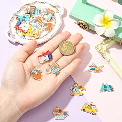 18 шт. 9 стиля подвески из сплава и эмали на туристическую тематику&nbsp;FIND-SC0019-21