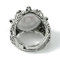 Акриловые регулируемые кольца из сплава сглаза&nbsp;RJEW-K275-51AS-02