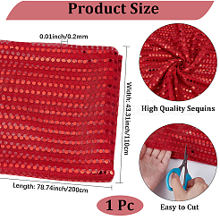 Полиэстеровая ткань с пайетками&nbsp;AJEW-WH20006-352A