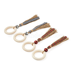 8 шт. 2-х цветных деревянных колец для салфеток&nbsp;AJEW-CF0001-08