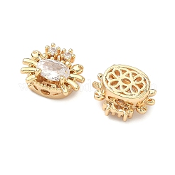 Латунные бусины из фианита&nbsp;KK-A286-15G-01