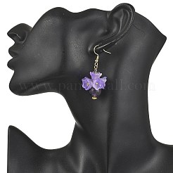 Серьги-подвески из натурального лазурита&nbsp;EJEW-JE06694