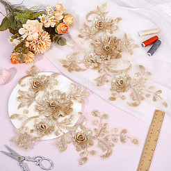 2 шт. полиэфирное кружевное волокно для вышивки&nbsp;DIY-HY0001-45B