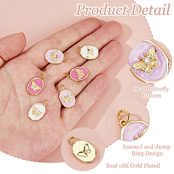 6шт 3 цвета латунные микропаве прозрачные кубические циркониевые подвески&nbsp;KK-HS0015-80