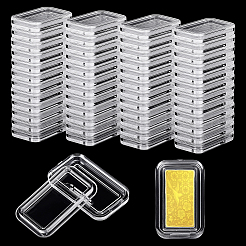 Акриловые упаковочные коробки с крышками для золотых слитков&nbsp;LS-CON-WH0085-142