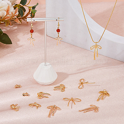 14шт 7 стиля латунные микропаве прозрачные подвески с кубическим цирконием&nbsp;KK-HS0014-93