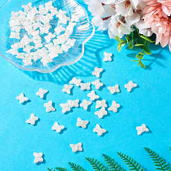 200шт бусины из искусственного жемчуга из АБС-пластика&nbsp;OACR-TA0003-84B