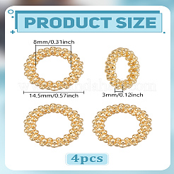 4 шт. латунные закрытые соединительные кольца&nbsp;KK-LP0004-37