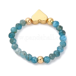 Кольца из натурального апатита&nbsp;RJEW-TA00199-02