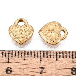 Подвески в форме сердца из нержавеющей стали 304&nbsp;STAS-T072-49G