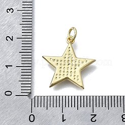 Кулоны из латуни в форме звезды&nbsp;X-KK-V010-12G