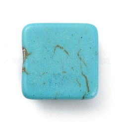 Синтетических бирюзовый кабошон&nbsp;TURQ-WH0001-03D