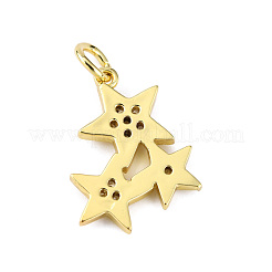 Латунные микропаве прозрачные подвески с фианитом&nbsp;KK-WH0035-76